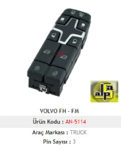 CAM ANAHTARI-SOL VOLVO FH - FM - MCAR-AN5114 ürün görseli