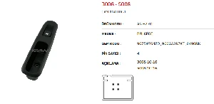CAM ANAHTARI>3009 10-16 - 5008 10-16 ARKA - MCAR-AN627D ürün görseli