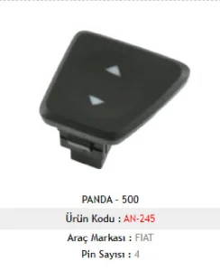 CAM ANAHTARI>PANDA 01-11 - 500 07-> CAM ANAH. SAĞ - MCAR-AN245 ürün görseli 1