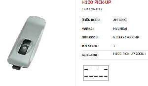 CAM ANAHTARI-SAĞ HYUNDAI H 100 PICKUP ÇERÇEVELİ 2004---> - MCAR-AN809C ürün görseli