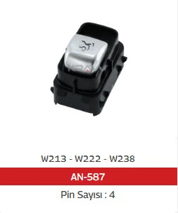 CAM  ANAHTARI>W213 - W222 - W238 BAGAJ AÇMA - SİYAH - 9051 - MCAR-AN587 ürün görseli