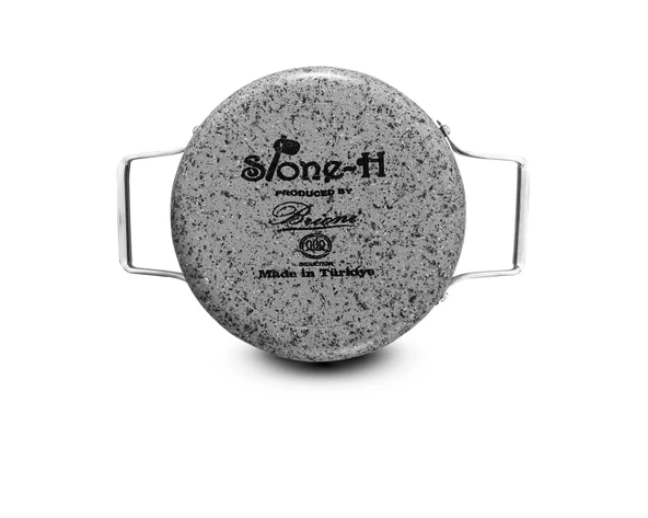 Brioni Stone-Age 24 Cm Çizilmez Yanmaz Yapışmaz İndüksiyon Derin Tencere Sh-132 - Resim 4