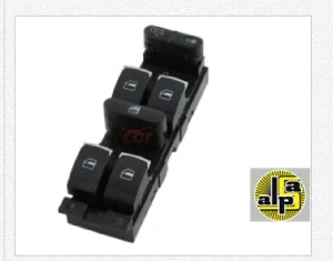 CAM ANAHTARI>VW BORA - GOLF 4 - PASSAT B5 SOL DÖRTLÜ - KROM   >>3BD959857 - MCAR-AN412C ürün görseli