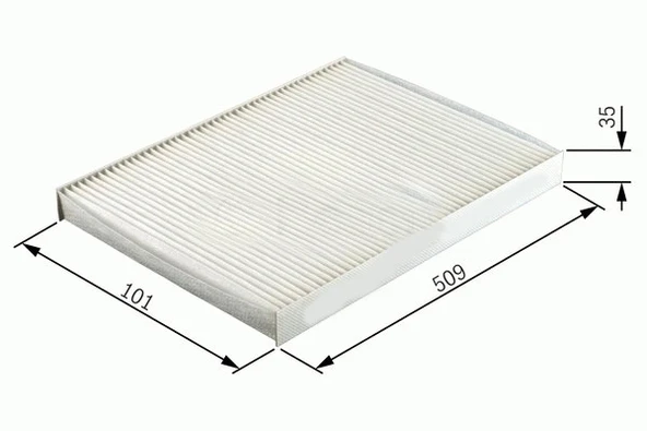 POLEN FİLTRESİ MONDEO III 11/00 >07 JAGUAR XTYPE 01-09 KARBONSUZ 1987431073 CU5141 ME1S7H16N619AC-1S7H19G244-C2S16860 ürün görseli