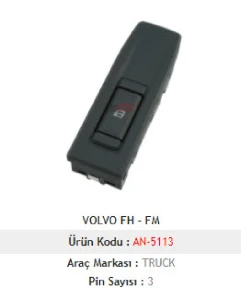 CAM ANAHTARI SAĞ-VOLVO FH - FM - MCAR-AN5113 ürün görseli