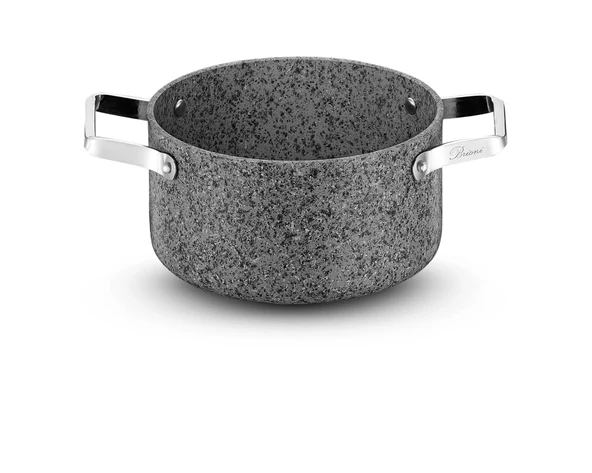 Brioni Stone-Age 24 Cm Çizilmez Yanmaz Yapışmaz İndüksiyon Derin Tencere Sh-132 - Resim 3