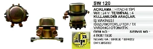 YARDIMCI MARŞ OTOMATİĞİ-24V ISUZU MOTOR KOMATSU TDX - REMARK-SW120 - 1