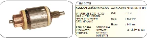 MARŞ KOLLEKTÖRÜ-MT 12V 13D MITS.YM 12 V L.300 98 - REMARK-IM3079 - 1