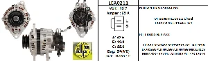 ALTERNATÖR> 12V 65A L300/L200 ÇİFT KASNAK - LUCAS-LEA0211 ürün görseli 1