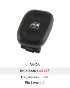 CAM ANAHTARI>PANDA 12-> CAM ANAH. SAĞ - MCAR-AN247 ürün görseli 1