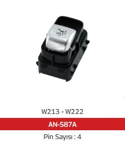 CAM  ANAHTARI>W213 - W222 - W238 BAGAJ AÇMA - SİYAH - 9051 - MCAR-AN587A ürün görseli