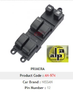 CAM ANAHTARI>SOL DÖRTLÜ PRIMERA 02-08 - MCAR-AN974 ürün görseli