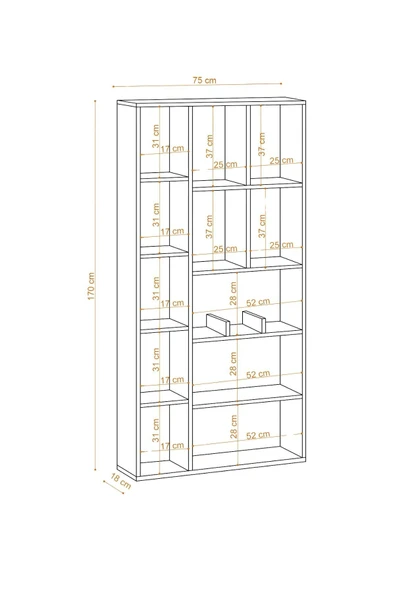 Decormet Demios Kitaplık Dec0067 - Resim 4