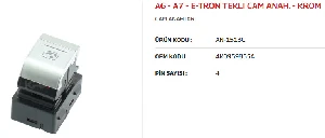 CAM ANAHTARI - TEKLİ A6 - A7 - e-tron - KROM - MCAR-AN1513C ürün görseli