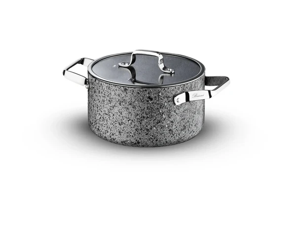 Brioni Stone-Age 24 Cm Çizilmez Yanmaz Yapışmaz İndüksiyon Derin Tencere Sh-132 - Resim 2