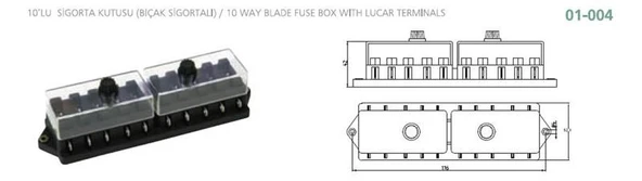 Aksa Sigorta Kutusu 10 Lu Bıçak Sigorta - Aksa ürün görseli