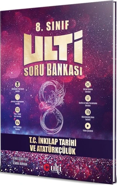 Ulti Yayınları 8. Sınıf LGS T.C. İnkılap Tarihi ve Atatürkçülük Soru Bankası ürün görseli