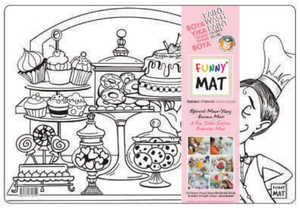 Funny Mat - Pastane 33,5x48cm ürün görseli