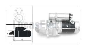 MARŞ MOTORU> 24V/4.5kW/10DİŞ CUMMINS - LUCAS-LES0202 ürün görseli