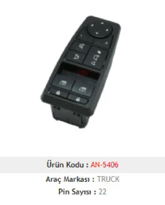 CAM ANAHTARI>TGA - TGL - TGM - TGS - TGX D.SIDE FOLDING MIRROR - MCAR-AN5406 ürün görseli