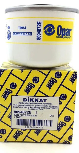 YAG FILTRESI DUCATO III IVECO DAILY 2.3JTD 06> KARSAN J10 JEST 2.3JTD 13> E4 E5 2995811-504091563-8094872 ürün görseli