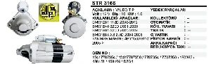 MARŞ MOTORU-VT 12V 10D 1,6 KW  D7G BMW 118D/320D/520D/YANMAR 04> - REMARK-STR3166