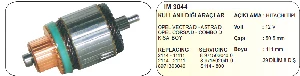 MARŞ KOLLEKTÖRÜ-HT 12V 8D ASTRA-COMBO-CORSA KISA 111MM - REMARK-IM3044 - 1