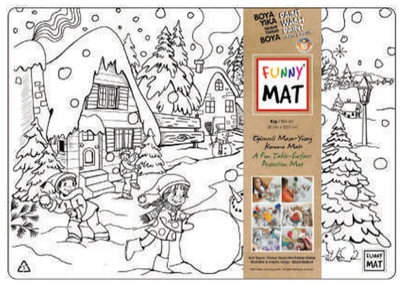 Funny Mat - Kış 33,5 X 48 Cm ürün görseli