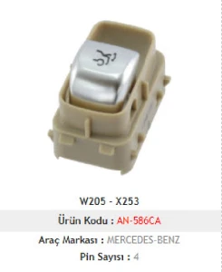 CAM  ANAHTARI>W205 - W253 BAGAJ AÇMA - BEJ - 8T92 - MCAR-AN586CA ürün görseli