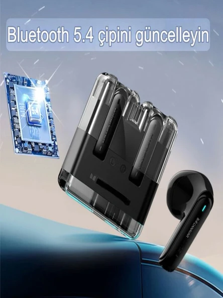 IPX4 Su Geçirmez Bluetooth Kulakiçi Kulaklık 13 mm Sürücü, 300 mAh, Askı Aparatlı Siyah - 4