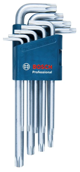 BOSCH Profesyonel Torx Alyan Anahtar Takımı 9 Parça (1600A01TH4) ürün görseli