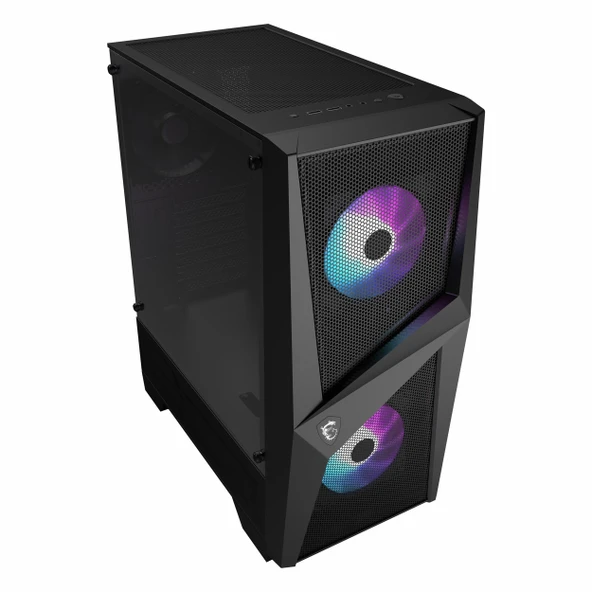 MSI MAG Forge 100R USB 3.2 RGB ATX Mid Tower Siyah Kasa - Resim 5