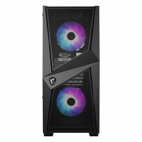 MSI MAG Forge 100R USB 3.2 RGB ATX Mid Tower Siyah Kasa - Resim 2