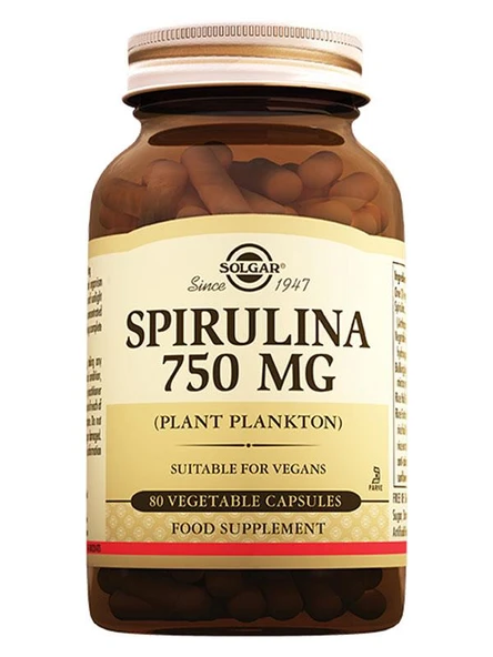 Solgar Spirulina 750mg 80 Tablet ürün görseli