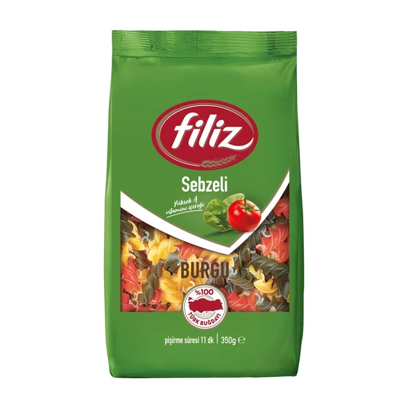 Filiz Tam Buğdaylı ve Sebzeli Makarna 350 gr 10 lu Karma Paket - Resim 2