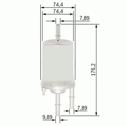 YAKIT FİLTRESİ AUDI A4 1.8T 02-04 - A6 2.4-3.0 04-06 - A8 6.0 03-10 x 4F0201511B-4F0201511D ürün görseli