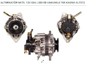 ALTERNATÖR MITS. 12V 65A L300-98 VAKUMLU TEK KASNAK - DODO-ALT572 ürün görseli 1
