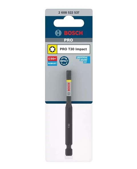 BOSCH PRO Impact T30x90 mm Torx Bits Uç (Torklu Vidalama Makinaları İçin) - Resim 2