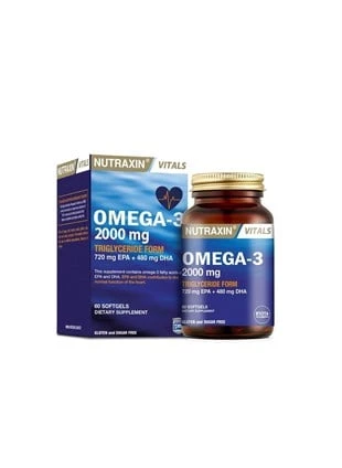 Nutraxin Omega-3 2000 mg 60 Kapsül ürün görseli