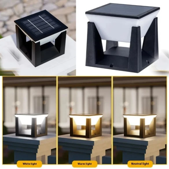 Adal Solar Led Armatürü Set Üstü 60w 3000k-4000k-6500k Ip54 Kare ( Kumandalı ) - Resim 6