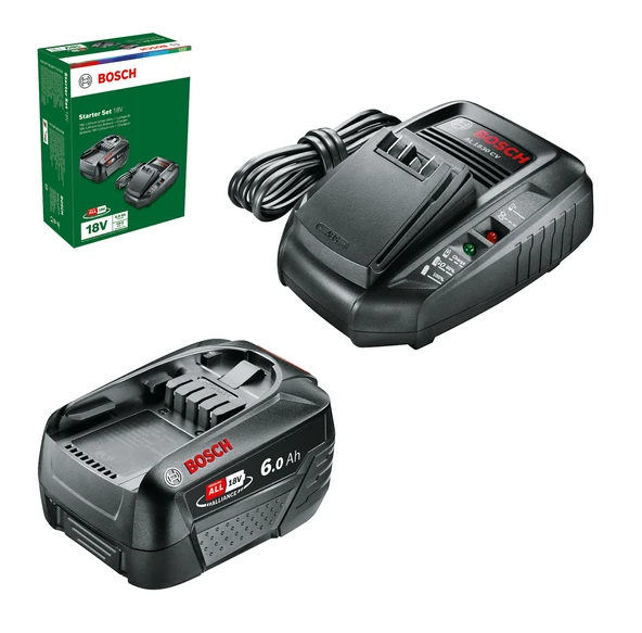 BOSCH PBA 18 Akü Seti 18 Volt 6 Ah Akü + Şarj cihazı (Yeşil-Bahçe Makineleri İçin) - Resim 2