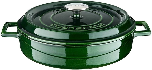 Lava Trendy 28 Cm Demir Döküm Yayvan Tencere Yeşil ürün görseli