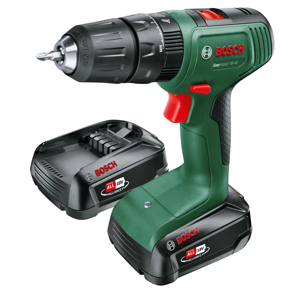 BOSCH EasyImpact 18V-40 Çift Akülü Şarjlı Darbeli Matkap 18 Volt ürün görseli