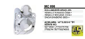 MARŞ ÖN KAPAK-MIT KANGOO/MEGANE/DACİA STR6082 - REMARK-MC098