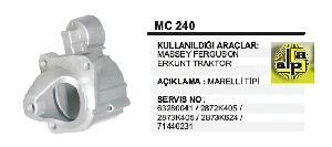 MARŞ ÖN KAPAK-DT MF ERKUNT/PERKİNS UPK5028 - REMARK-MC240 ürün görseli 1
