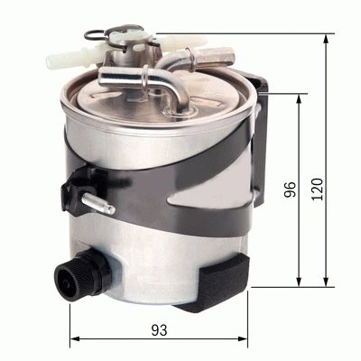 YAKIT FİLTRESİ RENAULT MEGANE II 02> SCENIC II 03> 1.5dCi 2.0dCi 8200697875-164005190R ürün görseli