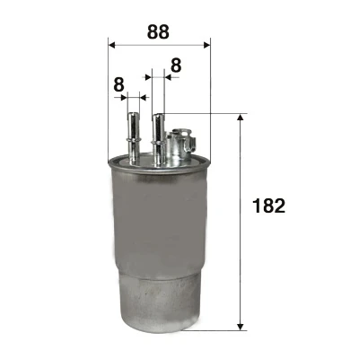 YAKIT FİLTRESİ DOBLO-PALIO-SIENA-PUNTO II 1.9D 11/00> x 46531688-71736117-46737091-46786875 ürün görseli