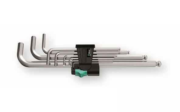 WERA 950/9 PKL Top Başlı Uzun Alyan Anahtar Takımı (05022087001) ürün görseli