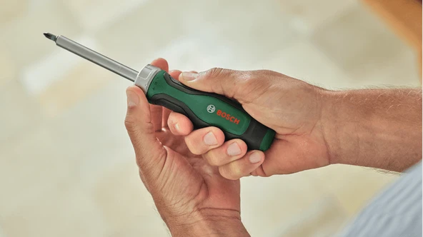 BOSCH Cırcırlı Tornavida Seti 18+1 Parça - Resim 5