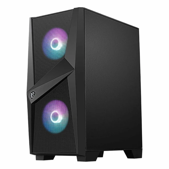 MSI MAG Forge 100R USB 3.2 RGB ATX Mid Tower Siyah Kasa - Resim 3